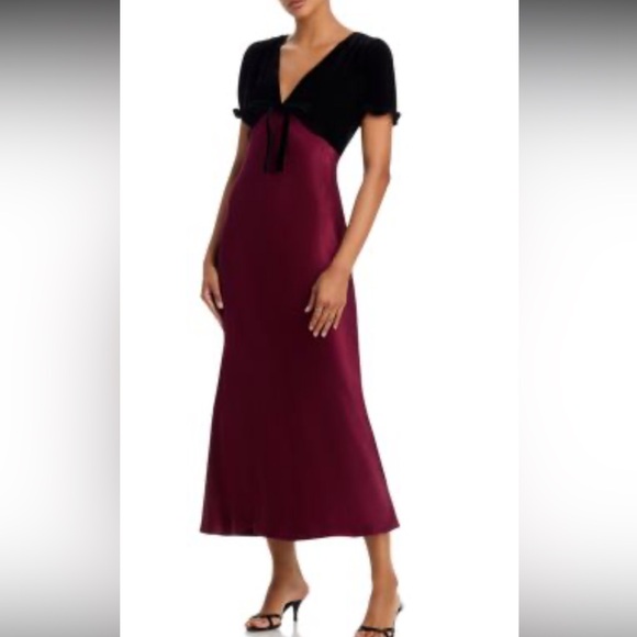 Rails Dresses & Skirts - Rails Elegant Black and Burgundy Gown Dress S